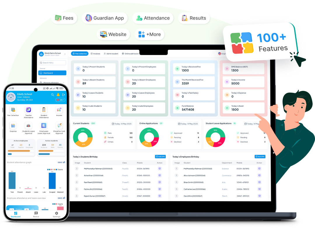 Smart Features for Managing Schools, Colleges, and Madrasas